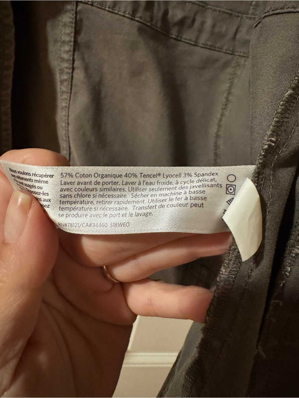Eileen Fisher Olive Utility Jacket - Picture 4 of 5
